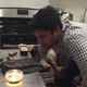 Boosted Board founder Sanjay Dastoor visits customer Rick Bross’s New York City apartment to examine a battery that started smoking inside his home. (Image: Rick Bross)